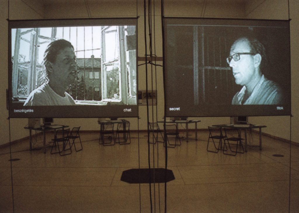 A view of the Smalltalk installation and its visitors