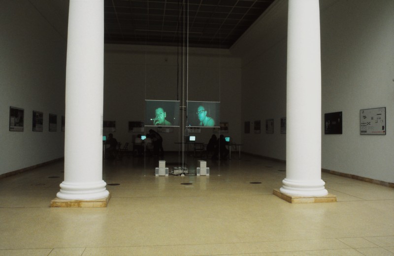 Smalltalk installation in the Media Model exhibition at Kunsthalle Budapest